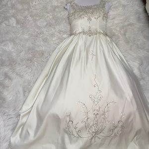 White formal dress for kids